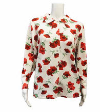 Load image into Gallery viewer, Ladies Adaptive Polyester Knit Blouse with Fooler Button Line
