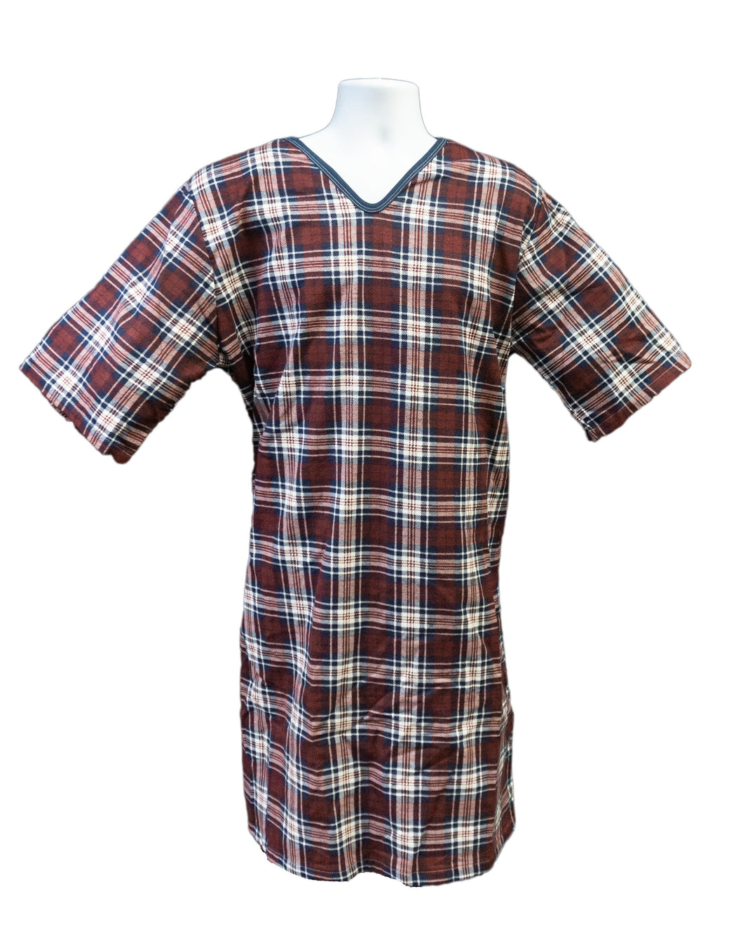 Men's Open Back cotton blend Nightshirt