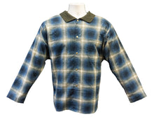 Load image into Gallery viewer, Men&#39;s Long Sleeve Flannel Polo Shirt With Functional Top Snaps
