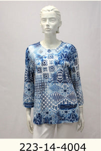 London knit lace embroidered top
